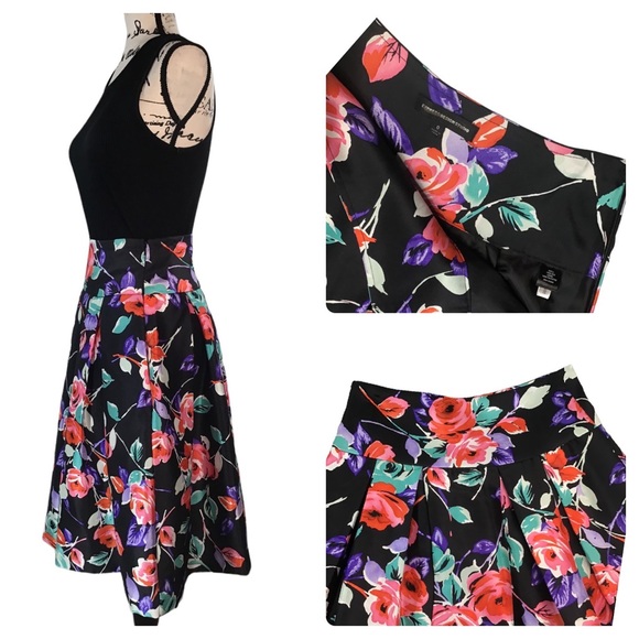 Express Design Studio 100% Silk Box Pleated Skater Skirt - 0 - Picture 16 of 16